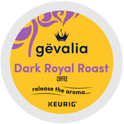 Gevalia K-Cup Dark Royal Roast Coffee - Compatible with Keurig Brewer - Dark - 24 / Box