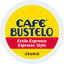 Cafe Bustelo K-Cup Espresso Style Coffee - Compatible with Keurig Brewer - Dark - 24 / Box