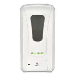 Alpine Liquid Hand Sanitizer/Soap Dispenser, 1,200 mL, 6 x 4.48 x 11.1, White