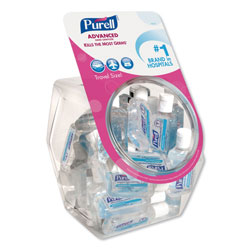 Purell Advanced Hand Sanitizer Refreshing Gel, Clean Scent, 1 oz Flip-Cap Bottle with Display Bowl, 36/Bowl