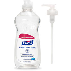 Purell Pump Attachment for 12.6 oz Hand Sanitizer Squeeze Bottle, For Liquid Dispenser, Plastic, 12/Pack
