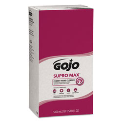 Gojo SUPRO MAX Hand Cleaner, Cherry, 5000mL Refill, 2/Carton (GOJ7582-02)