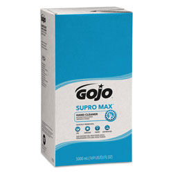 Gojo SUPRO MAX Hand Cleaner Refill, 5000 mL, Floral Scent, Beige, 2/Carton (GOJ7572)