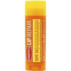 Gorilla Glue O'Keeffe's SPF 35 Lip Balm, Cream, 0.15 fl oz, For Dry Skin, SPF 35, Applicable on Lip, Cracked/Scaly Skin, Sunburn, Moisturising, Water Resistant