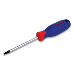 Workpro® Straight-Handle Cushion-Grip Screwdriver, S2 Square Tip, 4 in Shaft