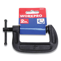 Workpro® Steel C-Clamp, 2 in Capacity, Black