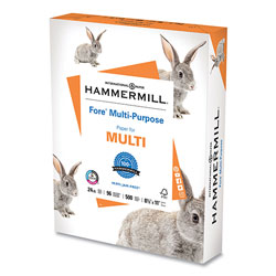 Hammermill Fore Multipurpose Print Paper, 96 Bright, 24 lb, 8.5 x 11, White, 500 Sheets/Ream