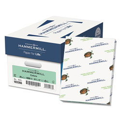 Hammermill Colors Print Paper, 20lb, 8.5 x 11, Green, 500 Sheets/Ream, 10 Reams/Carton