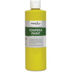Handy Art Tempera Paint, 16oz., Yellow
