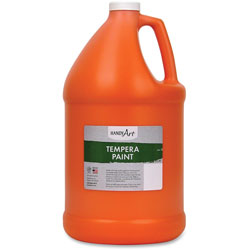 Handy Art Termpera Paint, 1gal, Orange