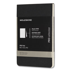 Moleskine PRO Pad, Meeting-Minutes/Notes Format, Black Cover, 96 Ivory 3.5 x 5.5 Sheets