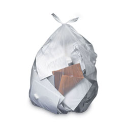 Heritage Bag Linear Low-Density Can Liners, 55-60 gal, 2 mil, 36 x 58, Clear, 100/Carton