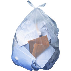 Heritage Bag Can Liners, .9mil, 55 Gallon, 40 inx53 in, 5RL/CT, Clear