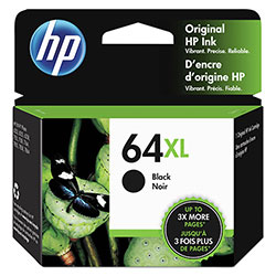 HP 64XL, (N9J92AN) High Yield Black Original Ink Cartridge