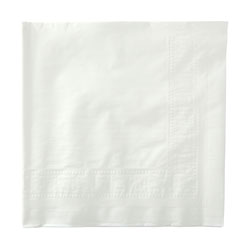 Hoffmaster Tissue/poly Tablecovers, 54 in X 54 in, White, 50/carton