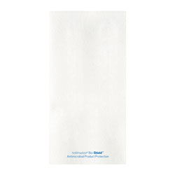 Hoffmaster Bio-shield Dinner Napkins, 1-Ply, 17 x 17, 4.25 x 8.5 Folded, White, 300/Carton