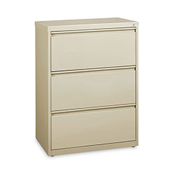 Hirsh 10000-Series 3 Drawer Metal Lateral File Cabinet, 30 inx18.6 inx40.3 in, Beige