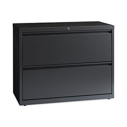 Hirsh 10000-Series 2 Drawer Metal Lateral File Cabinet, 36 inx18.6 inx28 in, Dark Gray