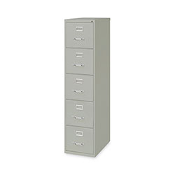 Hirsh Vertical Letter File Cabinet, 4 Letter-Size File Drawers, Light Gray, 15 x 26.5 x 61.37