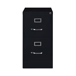 Hirsh Vertical Letter File Cabinet, 2 Letter-Size File Drawers, Black, 15 x 22 x 28.37