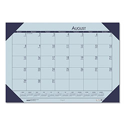 House Of Doolittle Recycled EcoTones Academic Desk Calendar, 18.5 x 13, Cordovan Corners, 2021-2022