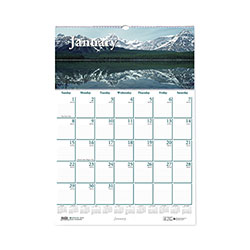 House Of Doolittle Recycled Scenic Beauty Monthly Wall Calendar, 12 x 16.5, 2022