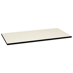 Hon Huddle Multipurpose Rectangular Top, 60w x 30d, Silver Mesh/Black