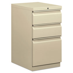 Hon Mobile Box/Box/File Pedestal, 15w x 20d x 28h, Putty