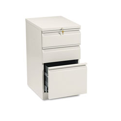 Hon Efficiencies Mobile Box/Box/File Pedestal, 15w x 19.88d x 28h, Putty