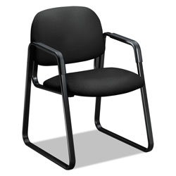 Hon Solutions Seating 4000 Series Sled Base Guest Chair, 23.5 in x 26 in x 33 in, Black Seat, Black Back, Black Base