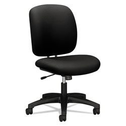 Hon ComforTask Task Chair, Supports up to 300 lbs, Black Seat, Black Back, Black Base