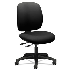 Hon ComforTask Multi-Task Chair, Supports up to 300 lbs., Black Seat, Black Back, Black Nylon Base