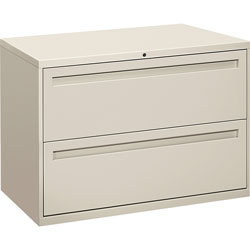 Hon 700 Series Two-Drawer Lateral File, 42w x 18d x 28h, Light Gray