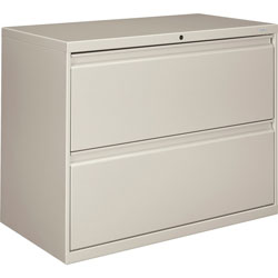 Hon 800 Series Two-Drawer Lateral File, 36w x 18d x 28h, Light Gray