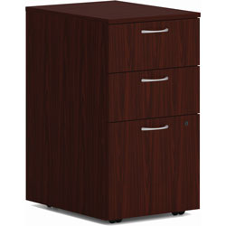 Hon Mod HLPLPMBBF Pedestal - 15 in x 20 in x 28 in - 3 x Box Drawer(s), File Drawer(s) - Finish: Traditional Mahogany
