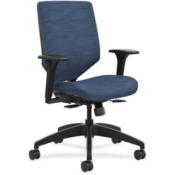 Hon Solve Series Upholstered Back Task Chair, Midnight