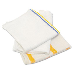 Hospeco Value Counter Cloth/Bar Mop, White, 25 Pounds/Bag