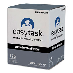 Hospeco Easy Task F310 Wiper, Quarterfold, 10 x 13, Zipper Bag, 175/Bag