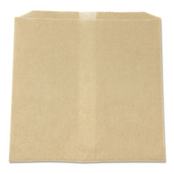 Hospeco Waxed Napkin Receptacle Liners, 8.5 in x 8 in, Brown, 500/Carton