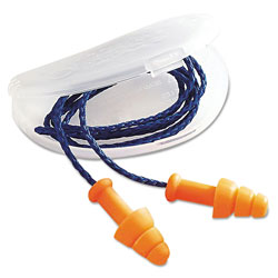Howard Leight SmartFit Multiple-Use Earplugs, Corded, 25NRR, Orange, 100 Pairs