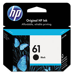 HP 61, (CH561WN) Black Original Ink Cartridge (HEWCH561WN)