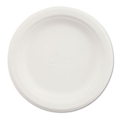 Chinet Paper Dinnerware, Plate, 6 in dia, White, 125/Pack