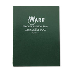 The Hubbard Company Lesson Plan Book, Wirebound, 8 Class Periods/Day, 11 x 8-1/2, 100 Pages, Green