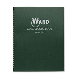 The Hubbard Company Class Record Book, 38 Students, 9-10 Week Grading, 11 x 8-1/2, Green