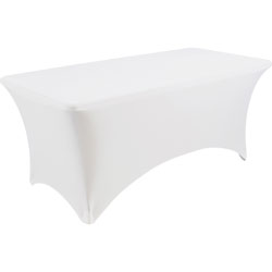 Iceberg Table Cloth, Stretch Fabric, f/6' Tables, 72 inx30 in, White