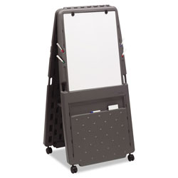 Iceberg Presentation Flipchart Easel With Dry Erase Surface, Resin, 33w x 28d x 73h, Charcoal