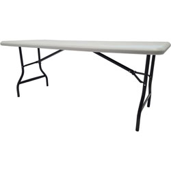 Iceberg IndestrucTables Too 1200 Series Folding Table, 72w x 30d x 29h, Platinum