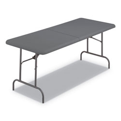 Iceberg IndestrucTables Too 1200 Series Folding Table, 30w x 72d x 29h, Charcoal
