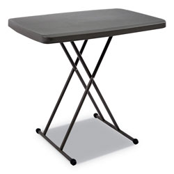Iceberg IndestrucTables Too 1200 Series Resin Personal Folding Table, 30 x 20, Charcoal
