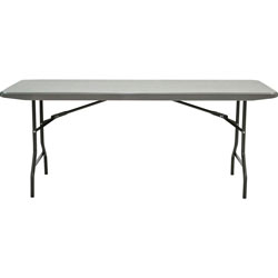 Iceberg IndestrucTable Commercial Folding Table - Charcoal - 72 in x 30 in